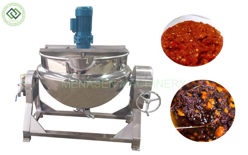 Steam Heating Jacketed Kettle with Agitator