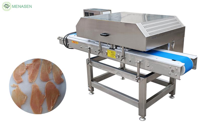 MNS-QPJ100 Industrial Fresh Meat Chicken Breast Fish Slicer Machine