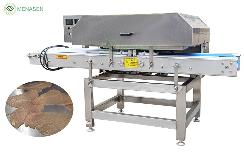 MNS-QPJ100 Industrial Fresh Meat Chicken Breast Fish Slicer Machine