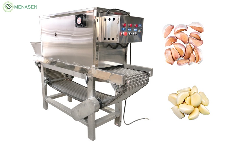 Chain Type Automatic Garlic Separator Peeler Processing Line