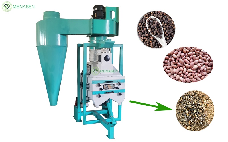 MNS-SF63 Sesame Beans Black Pepper Wheat Grain Destoner Stone Remover Machine