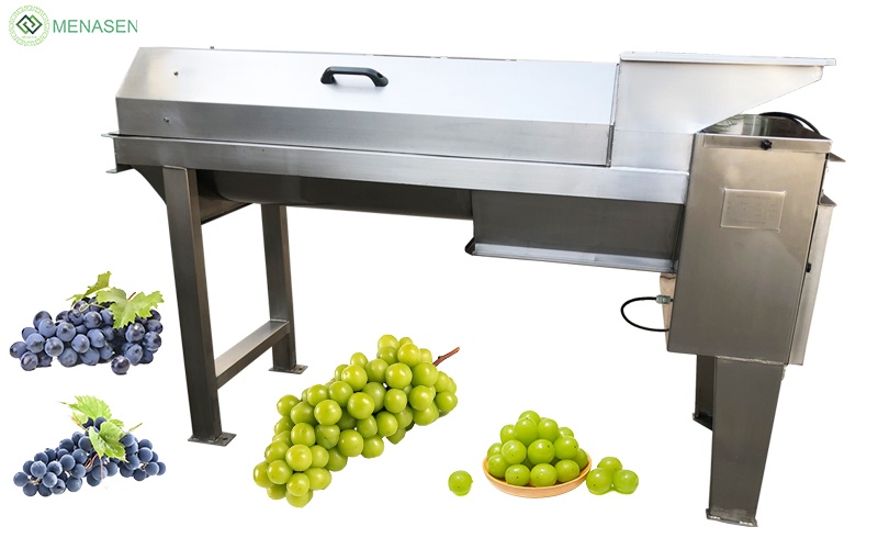 MNS-QG500 QG1500 Grape Stem Removing Separating Machine Destemmer