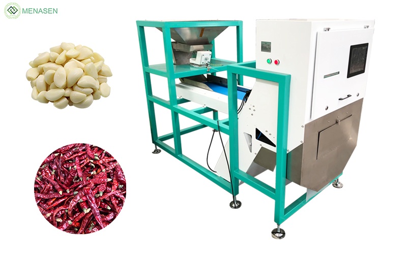 Industrial Garlic Clove Olive Spice Color Sorter Machine with CCD Camera System