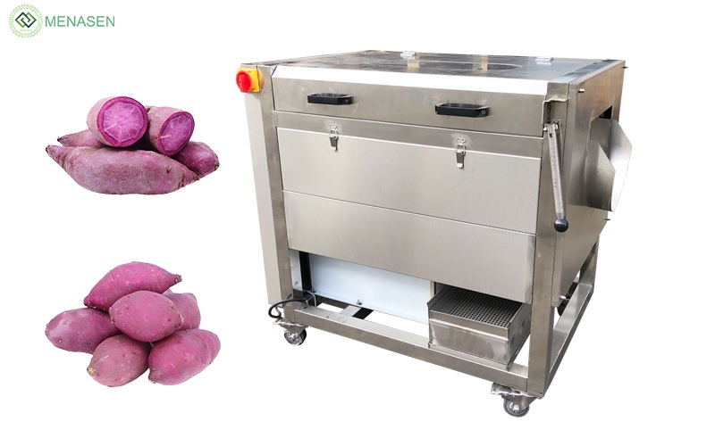 MNS-QP800 QP1000 Purple Yum Potato Onion Peeling Machine Peeler
