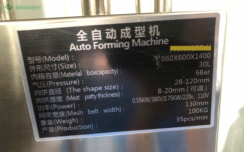 meat patties making machine